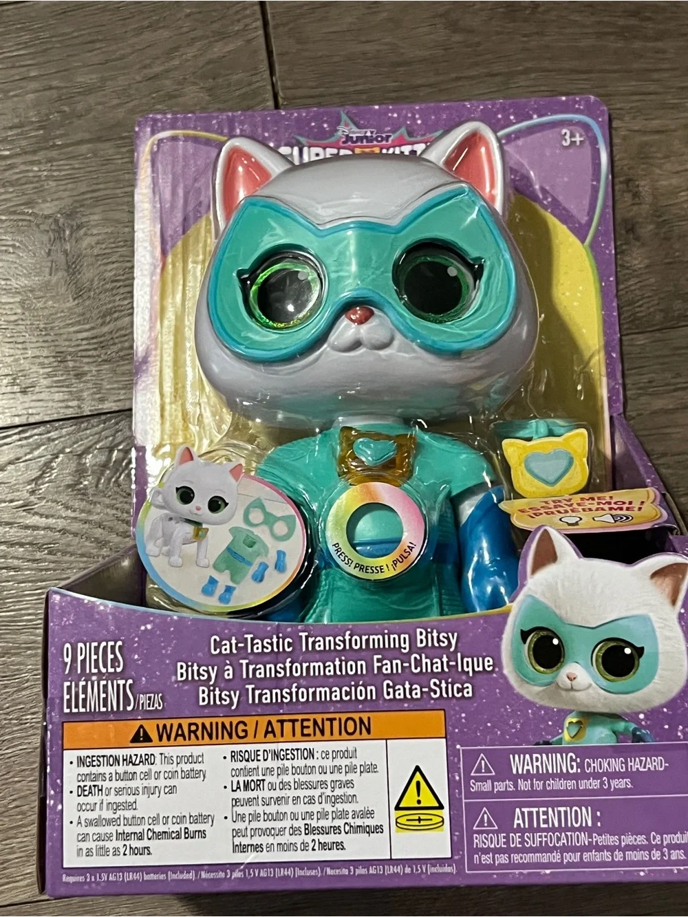 Disney Junior Super Kiitties Cat-Tastic Transforming Betsy New